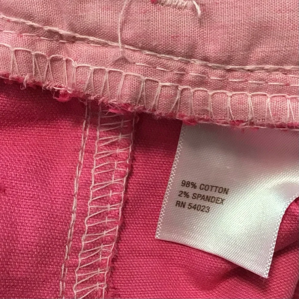 Old Navy Custom Hot Pink Dyed Tapered Leg Corduroy Adjustable Waist Pants 16